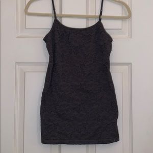 Aeropostale charcoal lace cami size medium